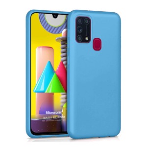 Nettech Samsung Galaxy M31 Uyumlu Nano Arka Koruma Kılıf (Mavi) NT-82633