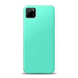 Nettech Realme C11 4G Uyumlu Nano Arka Koruma Kılıf (Açık Yeşil) NT-82624