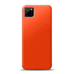 Nettech Realme C11 4G Uyumlu Nano Arka Koruma Kılıf (Turuncu) NT-82622