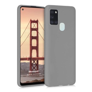 Nettech Samsung Galaxy A21S Uyumlu Nano Arka Koruma Kılıf (Gri) NT-82648