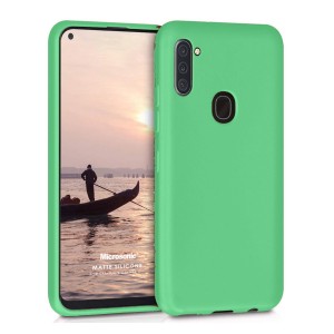Nettech Samsung Galaxy A11 Uyumlu Suide Arka Koruma Kılıf (Açık Yeşil) NT-82699