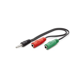 Hadron HN4708 Plastik 20 Cm Mikrofon + Kulaklık To Audio Kablo (Siyah) NT-82776