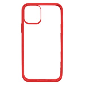 Nettech Apple iPhone 11 Pro Max Uyumlu Çerçeve Glass Seri Arka Koruma Kılıf (Kırmızı) NT-83293