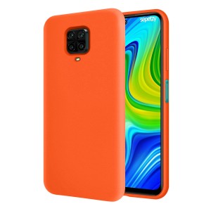 Nettech Xiaomi Redmi Note 9 Pro Uyumlu Nano Arka Koruma Kılıf (Turuncu) NT-83446