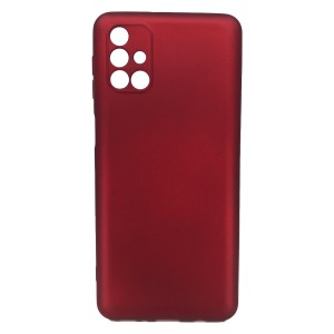 Nettech Samsung Galaxy M31S Uyumlu Suide Arka Koruma Kılıf (Bordo) NT-83560