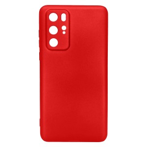 Nettech Huawei P40 Pro Uyumlu Suide Arka Koruma Kılıf (Kırmızı) NT-83527