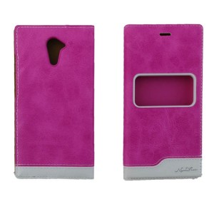 Nettech Casper Via M2 Uyumlu Pencereli Kapaklı Kılıf (Pembe) VR-1210