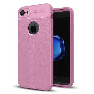 Nettech Apple iPhone 6S Plus Uyumlu Dikişli Seri Arka Koruma Kılıf (Rose Gold) VR-8123