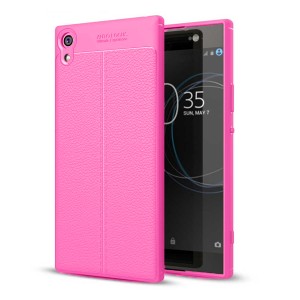 Nettech Sony Xperia M4 Aqua Uyumlu Dikişli Seri Arka Koruma Kılıf (Pembe) VR-8201