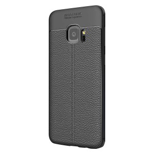 Nettech Samsung Galaxy N920 Note 5 Uyumlu Dikişli Seri Arka Koruma Kılıf (Siyah) VR-8146