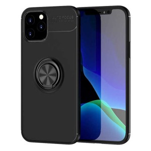 Nettech Apple iPhone 12 Mini Uyumlu Ravel Seri Arka Koruma Kılıf (Siyah) NT-83636