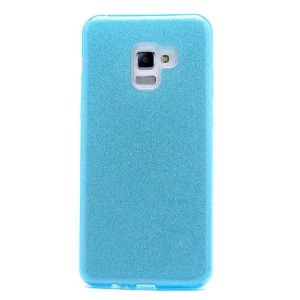 Nettech Samsung Galaxy A730 A8 Plus 2018 Uyumlu Simli Arka Koruma Kılıf (Çeşitli Renk) VR-6273