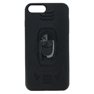 Nettech Apple iPhone 6 Plus Uyumlu Panzer Seri Arka Koruma Kılıf (Siyah) VR-17935