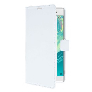 Sony Sony Xperia Xa Ultra Uyumlu Kapaklı Kılıf Kapaklı Kılıf (Beyaz) VR-4897