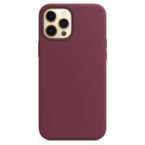 Nettech Apple iPhone 12 Pro Max Uyumlu MagSafe Wireles Seri Arka Koruma Kılıf (Mürdüm) NT-83978