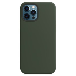 Nettech Apple iPhone 12 Pro Max Uyumlu MagSafe Wireles Seri Arka Koruma Kılıf (Yeşil) NT-83977