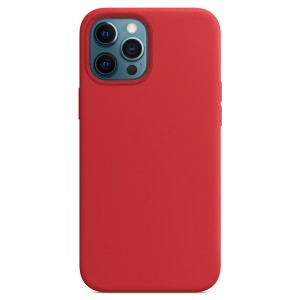 Nettech Apple iPhone 12 Pro Max Uyumlu MagSafe Wireles Seri Arka Koruma Kılıf (Kırmızı) NT-83974