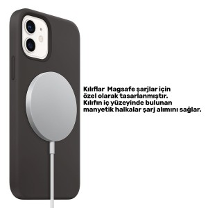 Nettech Apple iPhone 12 Pro Uyumlu NT-83970 Magsafe Arka Koruma Kılıf (Turuncu) NT-83970