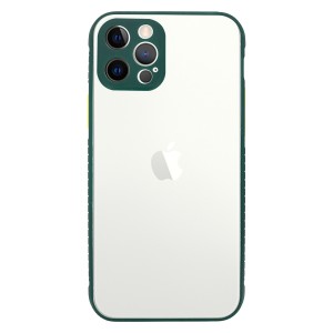 Nettech Apple iPhone 12 Pro Uyumlu Miami Seri Arka Koruma Kılıf (Yeşil) NT-84025