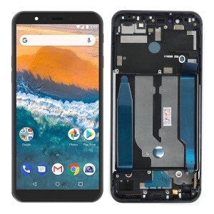 Teknonet General Mobile GM9 Pro Uyumlu Org Lcd+Dokunmatik+Çıtalı (Siyah) NT-84089