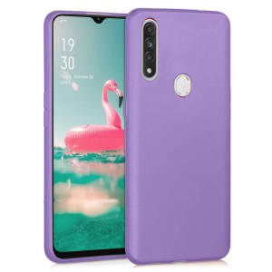 Nettech Oppo A31 Uyumlu Nano Arka Koruma Kılıf (Mor) NT-84188