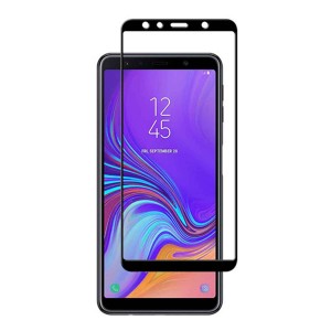 Nettech Samsung Galaxy A7 2018 Sm-A750F Uyumlu Ön Koruma Seramik Nano Ekran Koruyucu (Siyah) NT-84157
