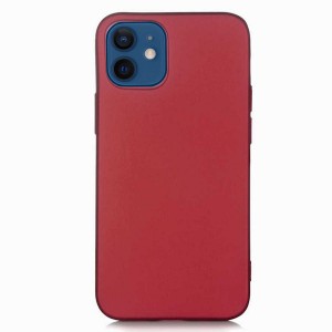 Nettech Apple iPhone 12 Mini Uyumlu Suide Arka Koruma Kılıf (Bordo) NT-83697