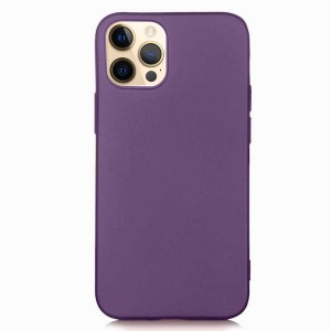 Nettech Apple iPhone 12 Pro Max Uyumlu Suide Arka Koruma Kılıf (Mürdüm) NT-83685