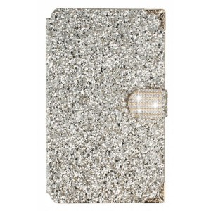 Nettech Apple iPad 2 Uyumlu Taşlı Seri Kapaklı Kılıf (Beyaz) VR-6614