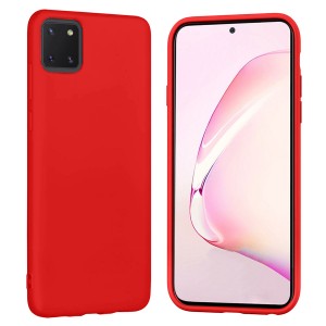 Nettech Samsung Galaxy Note 10 Lite Uyumlu Nano Arka Koruma Kılıf (Kırmızı) NT-84235