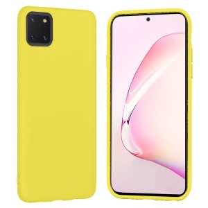 Nettech Samsung Galaxy Note 10 Lite Uyumlu Nano Arka Koruma Kılıf (Sarı) NT-84291