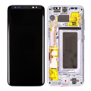 Teknonet Samsung Galaxy G950 S8 Uyumlu Org Lcd+Dokunmatik+Çıtalı (Mor) VR-2391