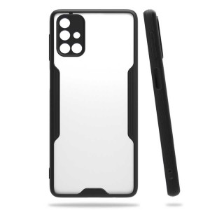 Nettech Samsung Galaxy M51 Uyumlu Platin Seri Arka Koruma Kılıf (Siyah) NT-84384