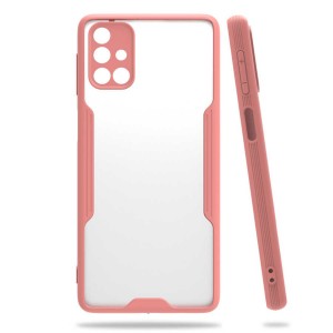 Nettech Samsung Galaxy M51 Uyumlu Platin Seri Arka Koruma Kılıf (Pembe) NT-84386