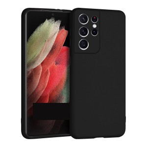 Nettech Samsung Galaxy S21 Ultra Uyumlu Suide Arka Koruma Kılıf (Siyah) NT-84322