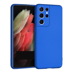 Nettech Samsung Galaxy S21 Ultra Uyumlu Suide Arka Koruma Kılıf (Mavi) NT-84323