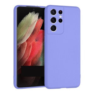 Nettech Samsung Galaxy S21 Ultra Uyumlu Suide Arka Koruma Kılıf (Lila) NT-84325