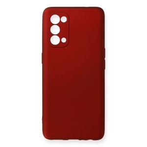Nettech Oppo Reno 5 Uyumlu Suide Arka Koruma Kılıf (Bordo) NT-84372