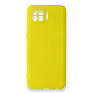 Nettech Oppo Reno 4 Lite Uyumlu Suide Arka Koruma Kılıf (Sarı) NT-84786