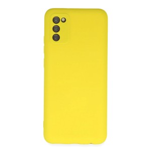 Nettech Samsung Galaxy A02S Uyumlu Suide Arka Koruma Kılıf (Sarı) NT-84784