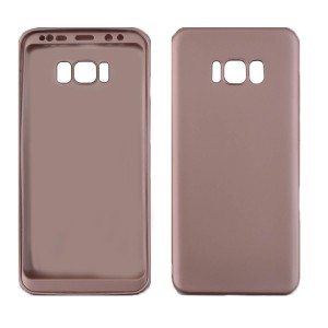 Nettech Samsung Galaxy G955 S8 Plus Uyumlu Arka Koruma Kılıf (Rose Gold) VR-1407