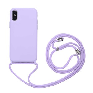 Nettech Apple iPhone X Uyumlu ipli Nano Arka Koruma Kılıf (Lila) NT-85098