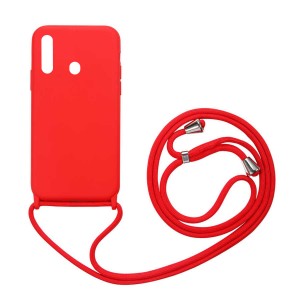 Nettech Samsung Galaxy A20S Uyumlu ipli Nano Arka Koruma Kılıf (Kırmızı) NT-85054
