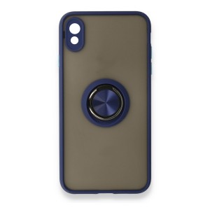 Nettech Huawei Y5 2019 Uyumlu Montreal Yüzüklü Arka Koruma Kılıf (Lacivert) NT-85168