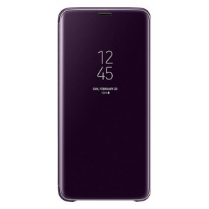 Nettech Samsung Galaxy A10 Uyumlu Clear View Aynalı Kapaklı Kılıf (Mor) NT-85474
