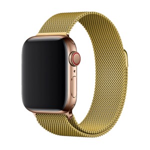 Nettech Apple Watch Seri 40/38 mm Uyumlu Silikon Kordon (Sarı) NT-85324
