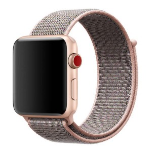 Nettech Huawei Band 22mm Uyumlu İp Örgülü Kordon (Pembe) NT-85339