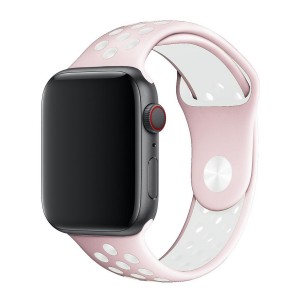 Nettech Apple Watch Seri 40/38 mm Uyumlu Silikon Kordon (Pembe) NT-85344