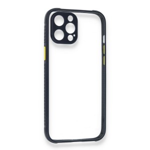 Nettech Apple iPhone 12 Pro Max Uyumlu Kamera Lens Korumalı Arka Koruma Kılıf (Lacivert) NT-85279