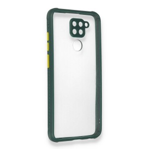 Nettech Xiaomi Redmi Note 9 Uyumlu Kamera Lens Korumalı Arka Koruma Kılıf (Yeşil) NT-85237